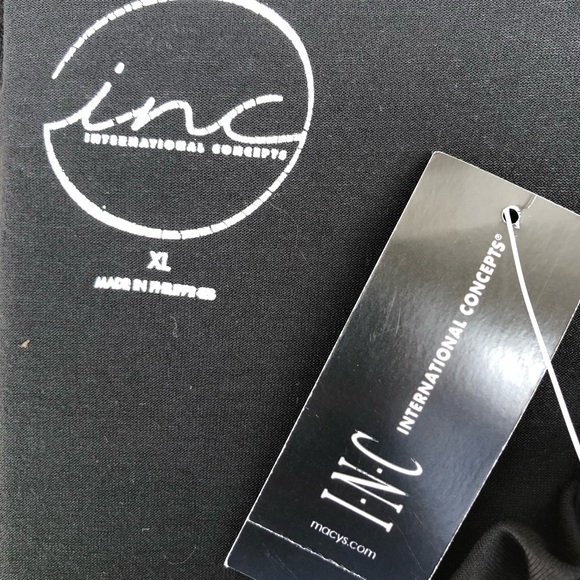 NWT! INC deep V black top! - Picture 6 of 6